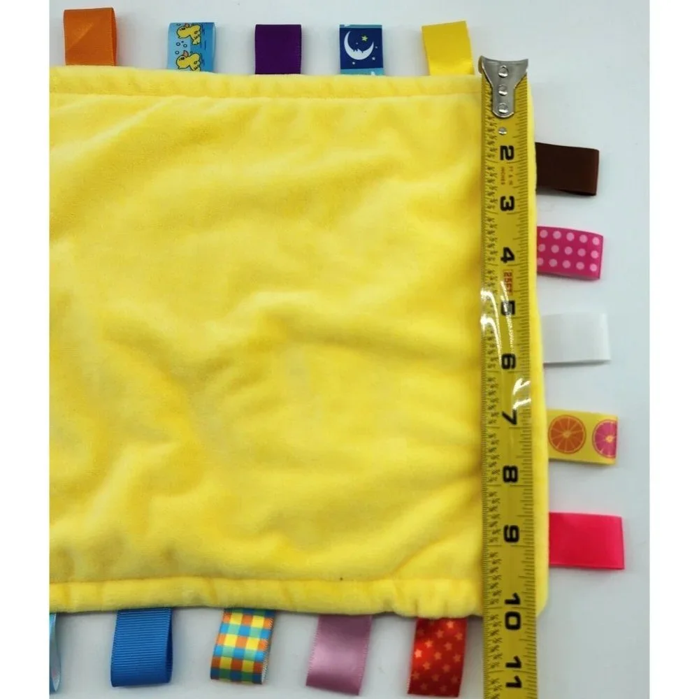X2‎ Cong Erle Pink Lovey Baby Blanket Security Ribbons Tags Butterflies Flowers
